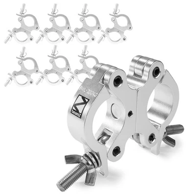 BeamZ BC50 200D Truss Clamp Swivel Couplers 8x 200kg Aluminium Lighting Rig - Image 1 of 4
