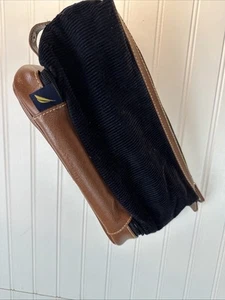 Vintage Nautica Corduroy Toiletry Bag Dopp Travel 10" - Picture 1 of 7
