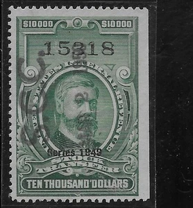 US Scott RD312, Revenue, Stock Transfer, $10,000.00, Series of 1949, Used, F/VF - Picture 1 of 1