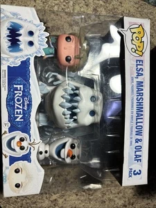 Funko Pop! Disney Frozen Elsa Marshmallow & Olaf 3 Pack Vinyl Figures NEW in Box - Picture 1 of 6