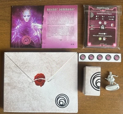 Aesther Summoner Gloomhaven  Game  Character Tuck Box Cards Tokens And Miniature - Image 1 of 2