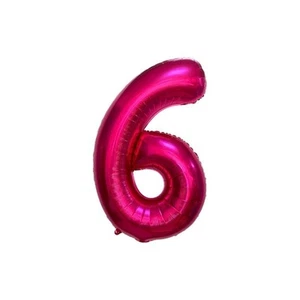 34 Inch Pink Balloon Number 6 - Picture 1 of 1