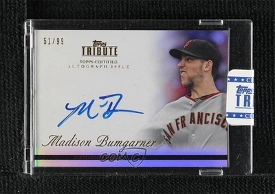 2012 Topps Tribute Auto /99 Madison Bumgarner #TA-MB1 Auto - Image 1 of 2