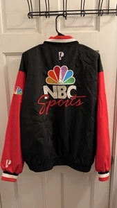 90s VINTAGE NBC SPORTS WINDBREAKER JACKET SZ. M - Picture 1 of 7