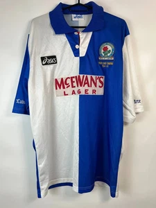 CAMISETA DE FUTBOL LOCAL BLACKBURN ROVERS 1994/1995 ASICS Talla XL - Imagen 1 de 7