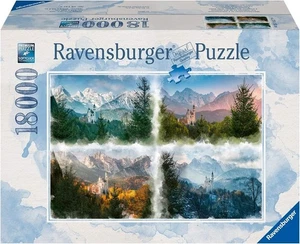 Rompecabezas Ravensburger 18000 piezas - Neuschwanstein a través de las estaciones - Imagen 1 de 1