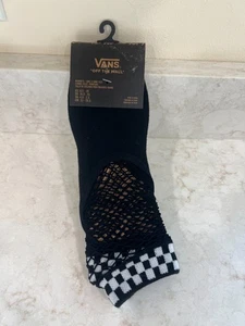 Calcetines Vans Mallados Calcetines Crew 1 Par Blanco Negro ¡Nuevos! Nuevo con etiquetas para mujer talla 6,5-10 - Imagen 1 de 4