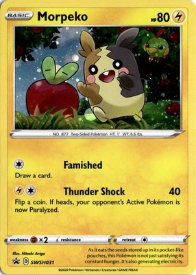 Morpeko Promo SWSH: Sword & Shield Promo Cards SWSH031 NM - Image 1 of 2
