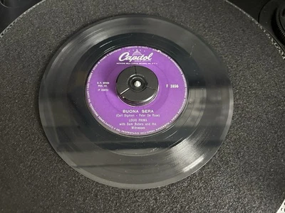 Louis Prima Buona Sera 7” Vinyl Record Single VG - Image 1 of 2