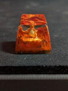 Charizard Keycap, Custom Pokemon resin keycap, Handmade Pokemon artisan key - Picture 1 of 7