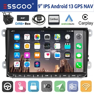 DAB+ Android 13 Carplay Autoradio GPS RDS Für VW GOLF 5 6 Touran EOS Tiguan Polo - Bild 1 von 13