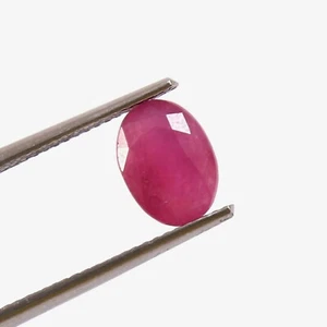 Fine Quality 2.15 CT Natural CERTIFIED Mozambique Ruby Loose Oval Gemstone Cut - Picture 1 of 6