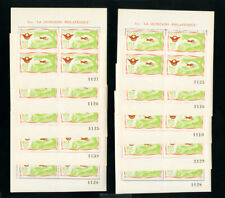 Lot de 15 x feuilles souvenirs timbre France DIX courrier aérien