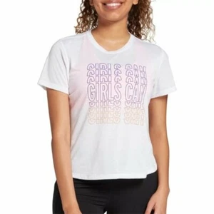 Brooks Women's Empower Her 'Girls Can' Collection IWD Graphic T-Shirt size LARGE - Picture 1 of 8