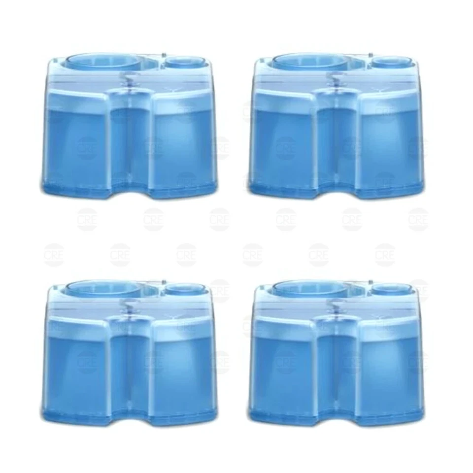 Braun CCR4 Cartucce Compatibili con Stazioni SmartCare e Clean & Charge, Pack di 4 - Blu