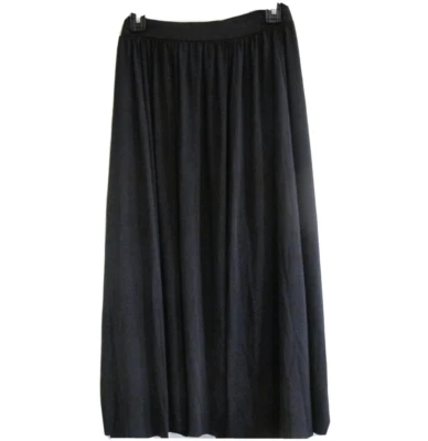 Maxi Vestido The Vanity Room Negro Jersey Tejido Cintura Elástica Línea A Talla XS Foto 1 de 4