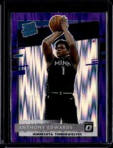 Ammortizzatore viola 2020-21 Donruss Optic #151 Anthony Edwards - Foto 1 di 2