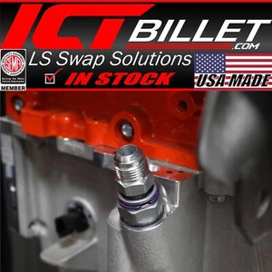 ICT Billet 10AN Quick Connect Fitting to LT1 Camaro Factory Catch Can - Picture 1 of 10