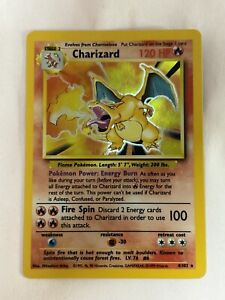 1999 Pokemon Base Set Charizard 4/102 Holo Rare LP