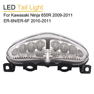 LED Turn Signals Tail Light For Kawasaki Ninja 650R 2009-11 ER-6N/ER-6F 2010-11 - Picture 1 of 12