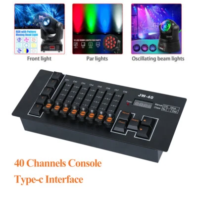 DMX512 192CH & 40CH  Controller DMX Console Stage Light Console For DJ Lights - Image 1 of 4