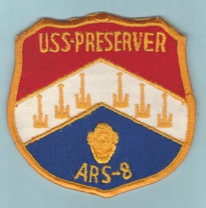 Vietnam Vintage USN US Navy USS Preserver, ARS-8, Rescue Ship Patch - Bild 1 von 2