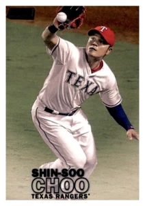 2016 Stadium Club Black Foil Shin-Soo Choo MLB Insert Parallel PWE Rangers #292 - Picture 1 of 2