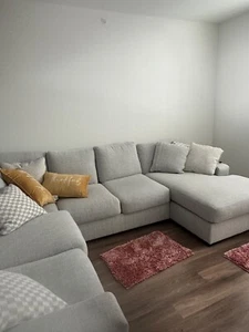 Ashley furniture- Larce 4-Piece Performance Fabric Sectional with Chaise - Picture 1 of 2