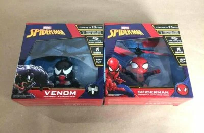 Marvel Spider-Man & Venom Heli Ball Control Hand Fly Up 15' USB Charge New. - Image 1 of 4