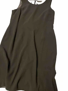 Le Suit Damen Schwarz Ärmellos Knielang Rundhals Etuikleid Größe 14 - Bild 1 von 4