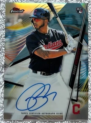 2020 Topps Finest BOBBY BRADLEY #FA-BBR Rookie Autograph Cleveland Guardians - Image 1 of 2