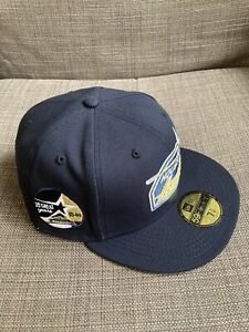 New Era Houston Astros 35 Years Gold UV 59Fifty Fitted Hat 7 3/8 (Tilted Logo)