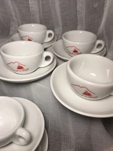 Italian Demi-Tasse Tazzina Cup Saucer Sets 10 Cups 9 Saucers NAPUL’ è Cafè NEW - Picture 1 of 14