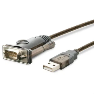 Adaptador USB a serie enchufable PL2303-DB9 compatible con Windows, Mac, Linux - Imagen 1 de 3