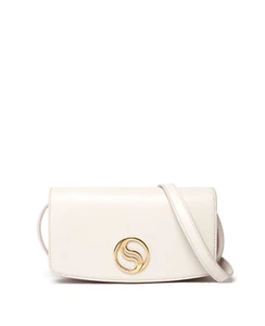 Stella McCartney S-Wave Mini Crossbody Bag Oyster Grey Vegan Leather - Bild 1 von 5