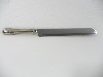 Cuchillo para tallar de acero inoxidable diseño Wallace GLORGIO con mango de plata de ley 13-3/8" Foto 1 de 3