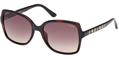 Gafas de sol Guess para mujer Dark Havana Butterfly con lente degradada - GU00100 52F 55 Foto 1 de 3