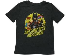 Lego Awesome Gets Awesomer Lego Batman Little and Big kids T-Shirt NWT - Picture 1 of 1