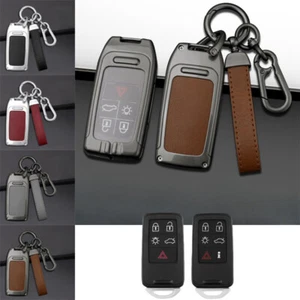 Zinc Alloy TPU Leather Car Key Fob Case Cover For Volvo S80L XC60 S60 V60 V40 - Picture 1 of 20