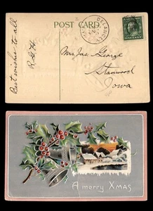 Mayfairstamps US 1940 Delancey to Stanwood IA Bells Postcard aar_79825 - Picture 1 of 2