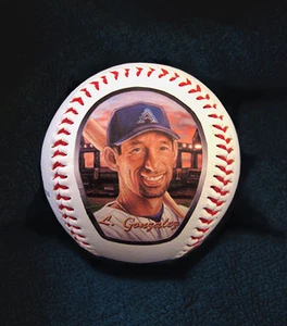 Luis Gonzalez Baseball with Art Print of Original Art Work - Picture 1 of 1