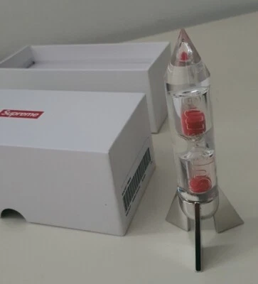 SS23 Supreme Rocket 2 Minuto Argento Timer Con Inciso Logo Size 12.7cm Accessori - Immagine 1 di 4