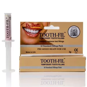 TEMPORARY TOOTH FILLING REPAIR KIT Replacement Gap Teeth Cement Dentist Fixing - Picture 1 of 12