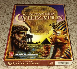 Advanced Civilization CD-ROM PC Game IBM MS-DOS Avalon Hill 1995 Big Box - Picture 1 of 8