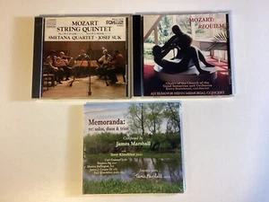 3 CDs: Mozart String Quintets Nos 3&4, Mozart Requiem, James Marshall Memoranda - Foto 1 di 14