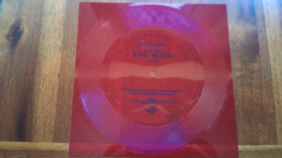 ERASURE Welcome To The Neon On Tour 7" Flexi Disc Vinyl Ltd Edition Red - Image 1 of 1