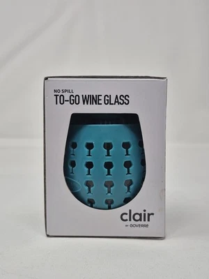 Copo de vinho Goverre To-Go azul-petróleo viagem - Clair - Novo na caixa  - Imagem 1 de 4