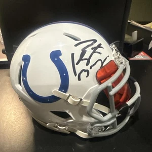 COLTS/BRONCOS PEYTON MANNING Autographed Mini Helmet Visor Fanatics - Picture 1 of 5