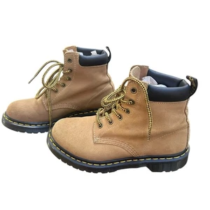 Dr. Martens Saxon 939 Tan Suede Combat Boots Lagenlook Grunge Women’s Size 7 - Picture 1 of 8