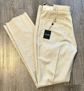 PANTALONI TUTA TINTA UNITA SENZA ORLO COUTURE 1910 NUOVI CON ETICHETTE - STILE 36R: 4374PVPS - TAN - Foto 1 di 9